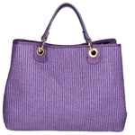 Borsa a mano da donna Paglia & Pelle MYB-05168-SS-307+D45 VIOLA My Best Bag