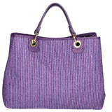 Borsa a mano da donna Paglia & Pelle MYB-05168-SS-307+D45 VIOLA My Best Bag