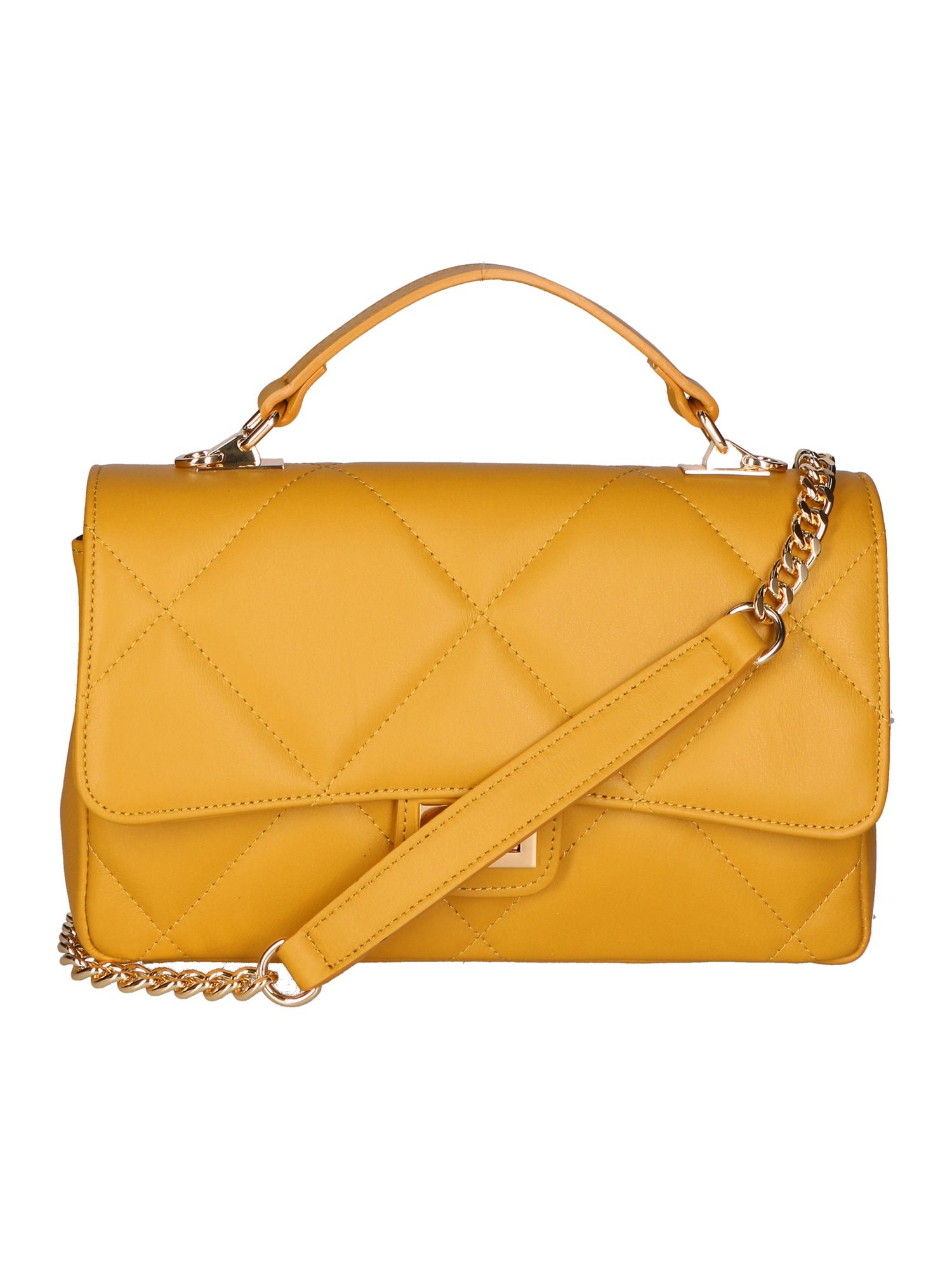 Vita Borsa a spalla da donna Vera pelle 06879-S36 SENAPE Gave Lux