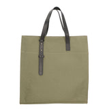 Borsa a mano da donna Vera pelle e cotone MYB-7037-SS-104 MILITARE My Best Bag