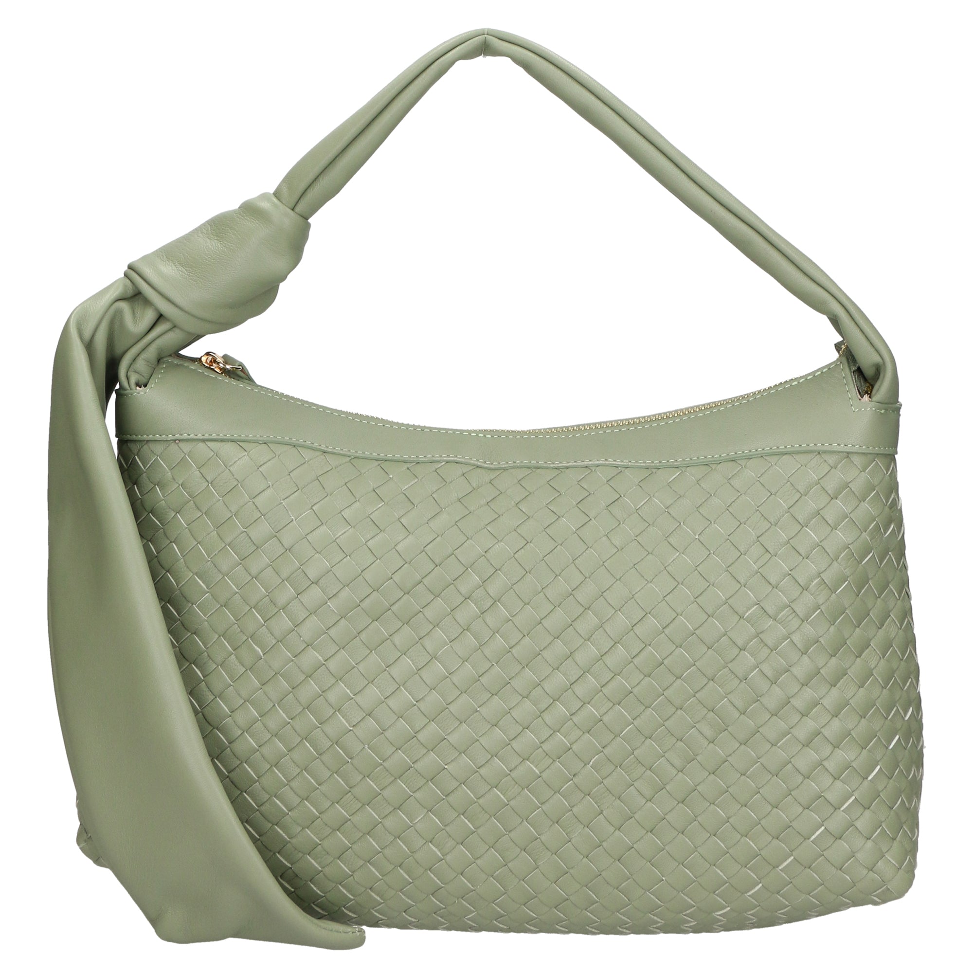 Iole Borsa a spalla da donna Vera pelle 06051-GREEN Gave Lux