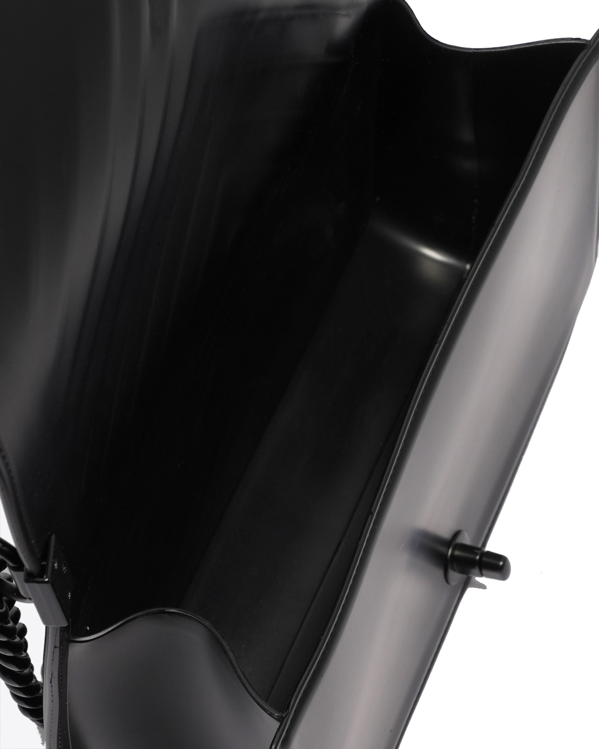 Borsa a mano da donna 100% PVC FLAT M-BLACK Marc Ellis