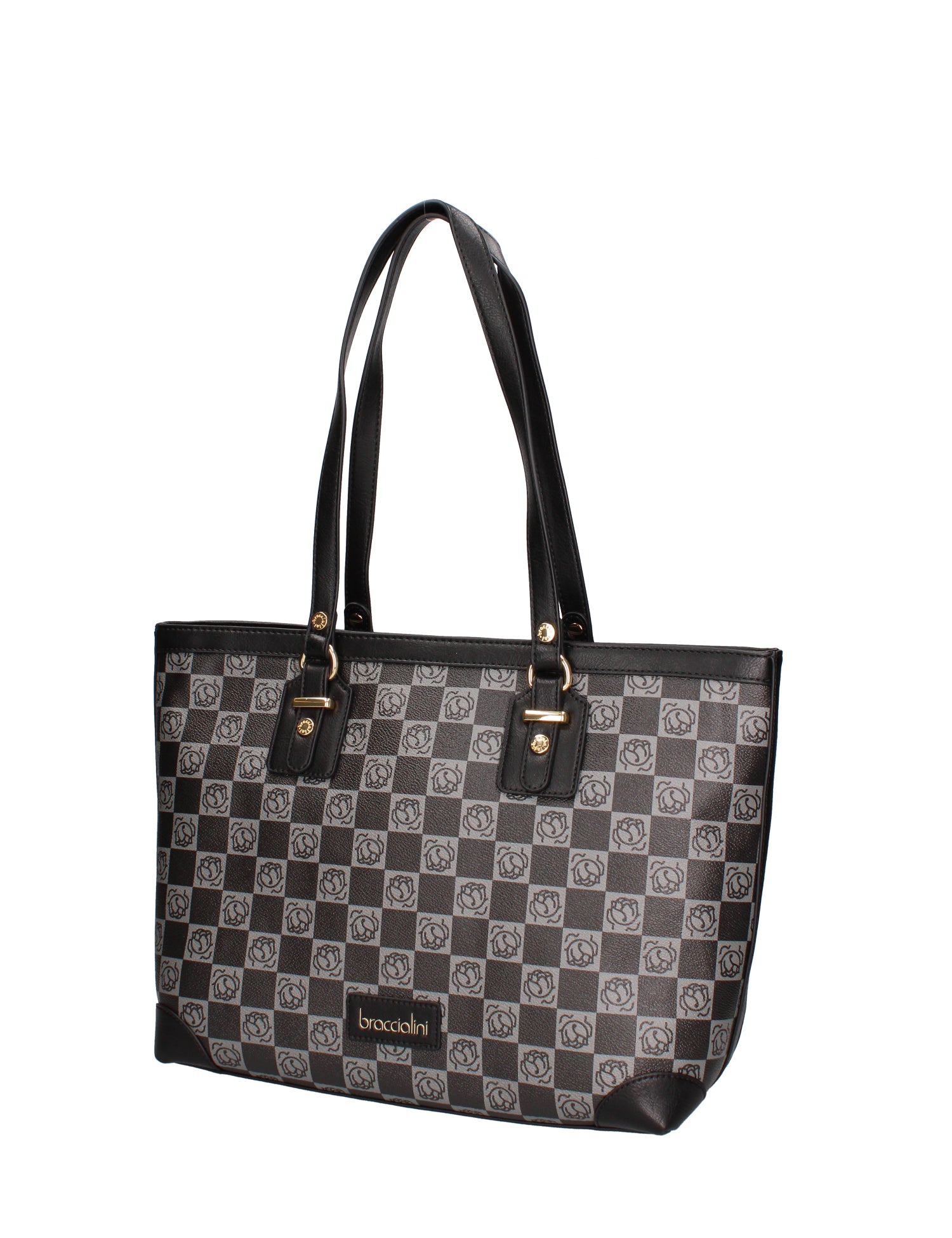 Morelia Borsa a spalla da donna 100% poliuretano B16176-NERO Braccialini
