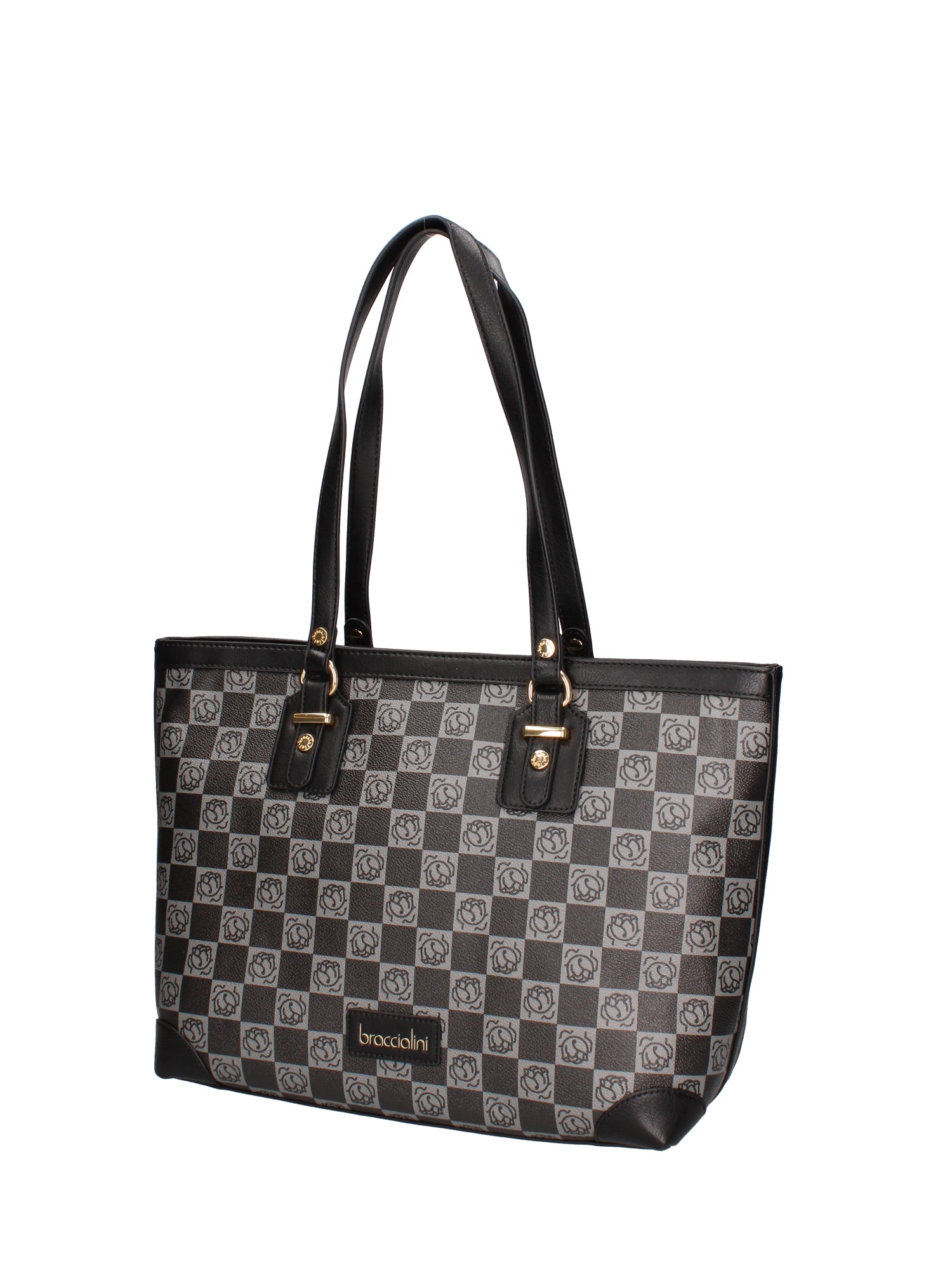 Morelia Borsa a spalla da donna 100% poliuretano B16176-NERO Braccialini