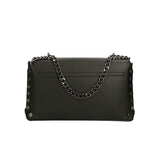 Vera pelle 8641-NERO Borsa a tracolla da donna Evanthe Pro Gave Lux