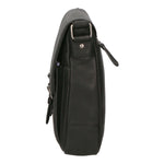 Borsa a tracolla da uomo 100% vera pelle HILB-3076-NERO Hill Burry