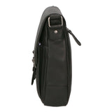Borsa a tracolla da uomo 100% vera pelle HILB-3076-NERO Hill Burry