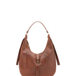 Borsa a spalla da donna 100% vera pelle 4607-MARRONE Alessia Firenze