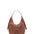 Borsa a spalla da donna 100% vera pelle 4607-MARRONE Alessia Firenze