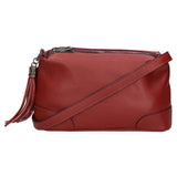 Lidia Borsa a mano da donna Vera pelle 06513-ROSSO SCURO Gave Lux
