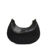 Borsa a spalla da donna 100% poliuretano LAILA-MACRO-BLACK-BRUSH GOLD Marc Ellis
