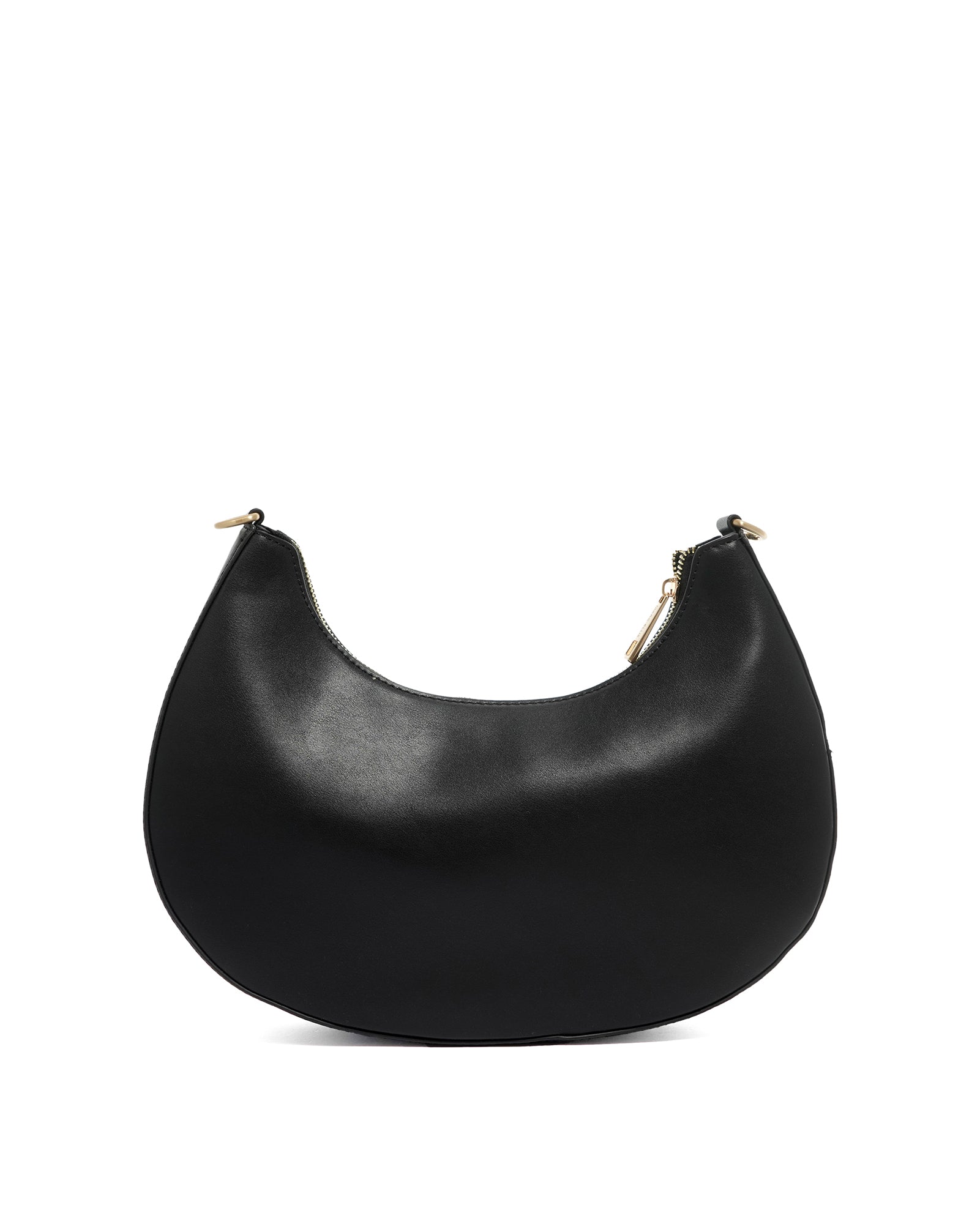Borsa a spalla da donna 100% poliuretano LAILA-MACRO-BLACK-BRUSH GOLD Marc Ellis