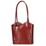 Fabiola Borsa a spalla da donna 100% pelle 9039-ROSSO RED Gave Lux