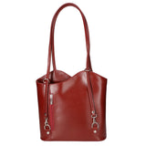 Fabiola Borsa a spalla da donna 100% pelle 9039-ROSSO RED Gave Lux