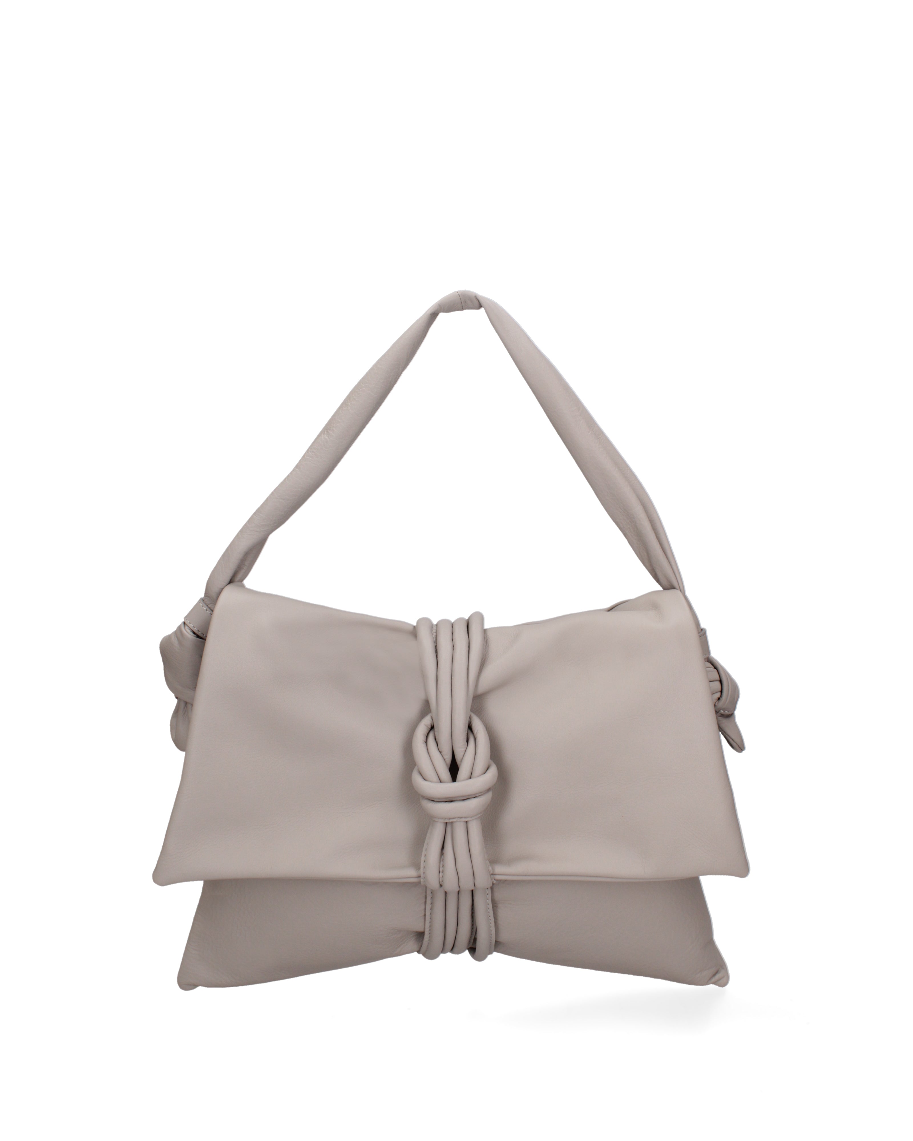 Borsa a spalla da donna Vera pelle 07172-S86 GRIGIO Viola Castellani