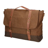 Minerva Borsa a mano unisex Canvas e pelle ZG3011-FANGO TAUPE Gave Lux