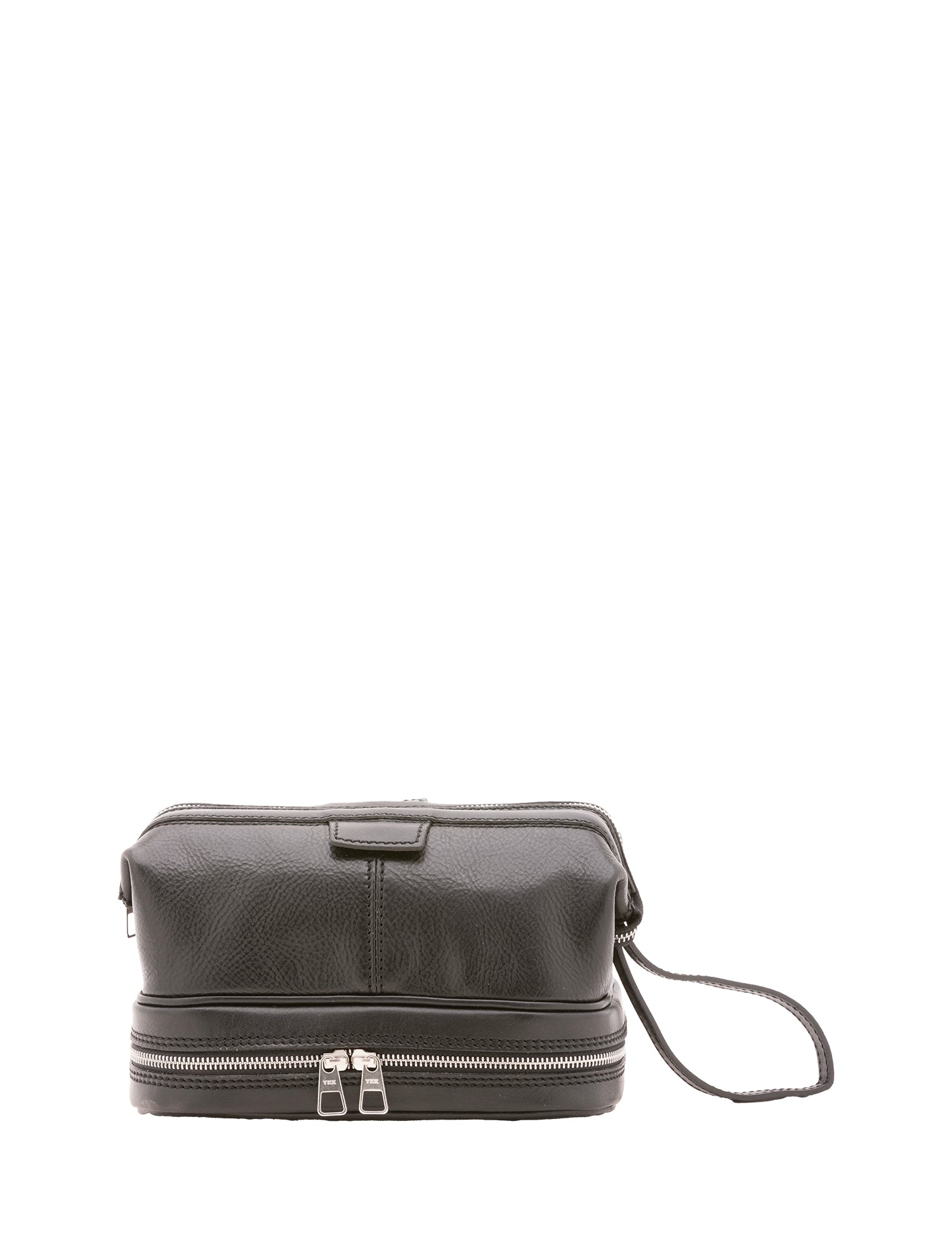 Pochette unisex in vera pelle Made in Italy 4424-NERO Alessia Firenze