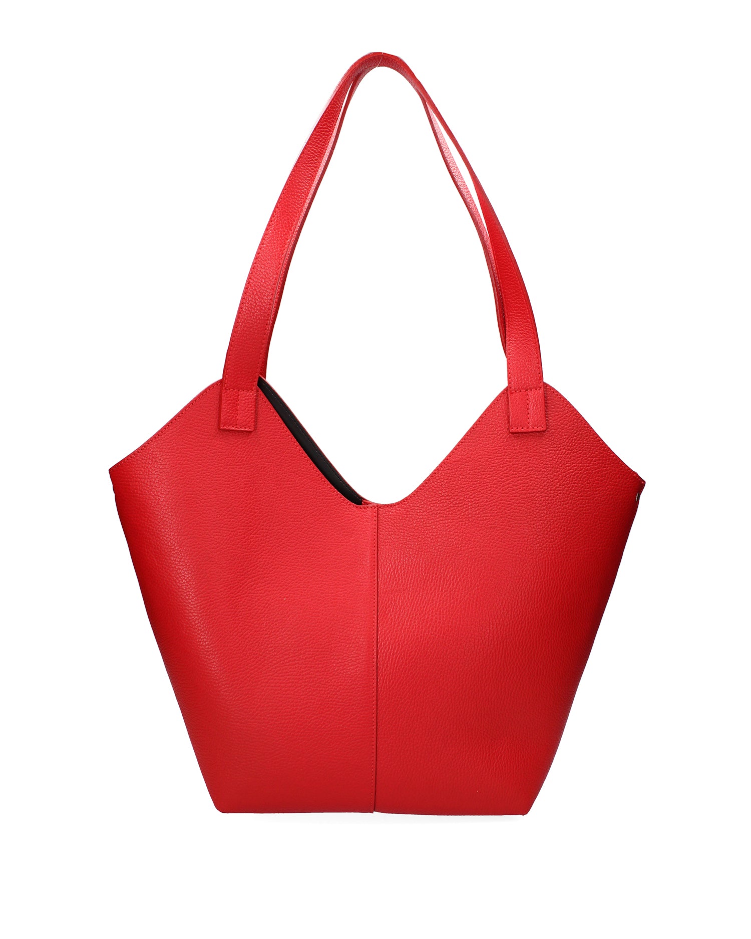 Borsa a mano da donna Vera pelle 07231-D58 ROSSO FUOCO Roberta Rossi