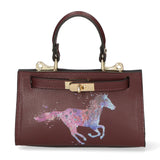Noel Borsa a mano da donna Vera pelle 04265-D54 BORDO SCURO DARK BORDEAUX Gave Lux