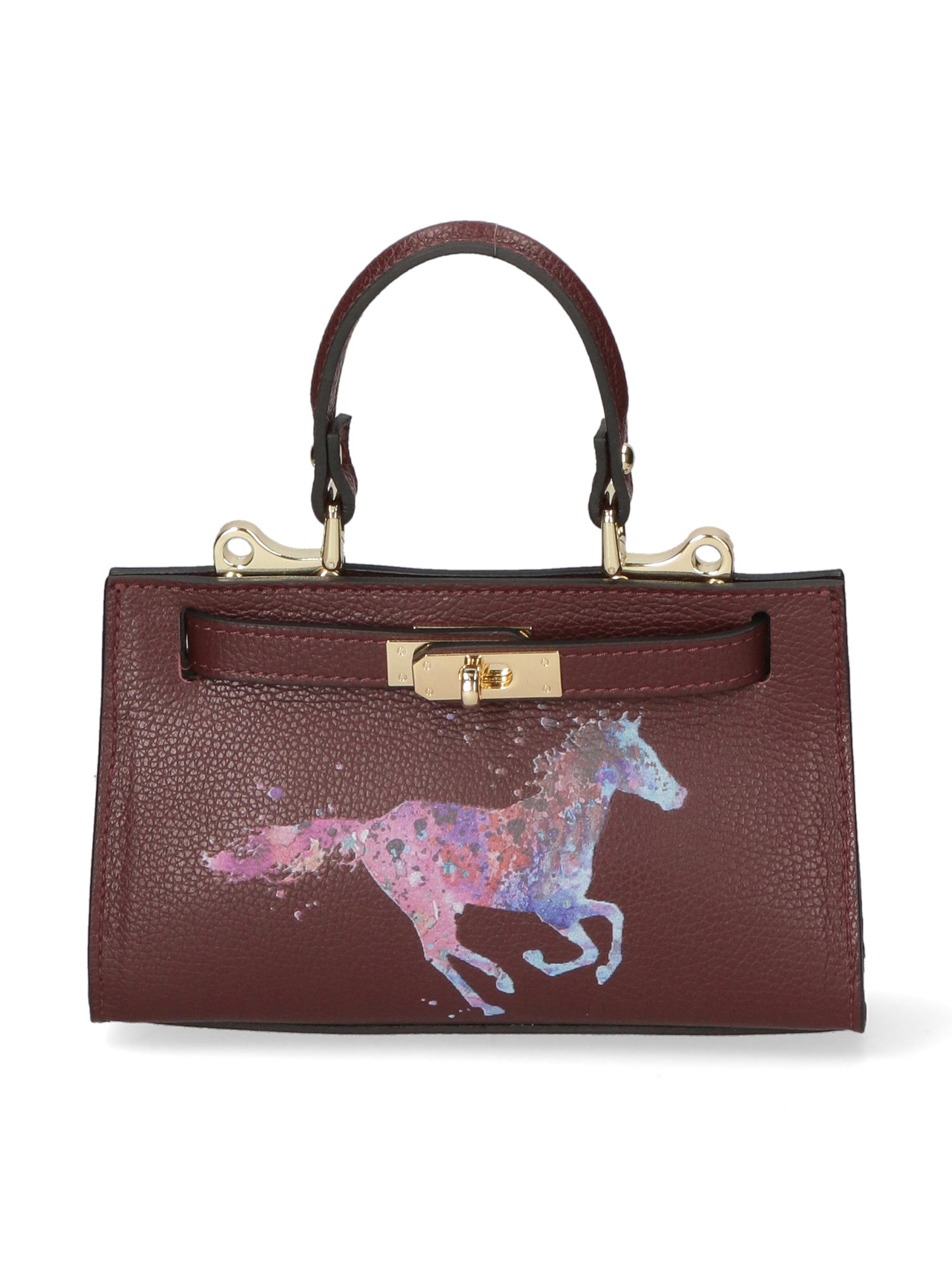 Noel Borsa a mano da donna Vera pelle 04265-D54 BORDO SCURO DARK BORDEAUX Gave Lux