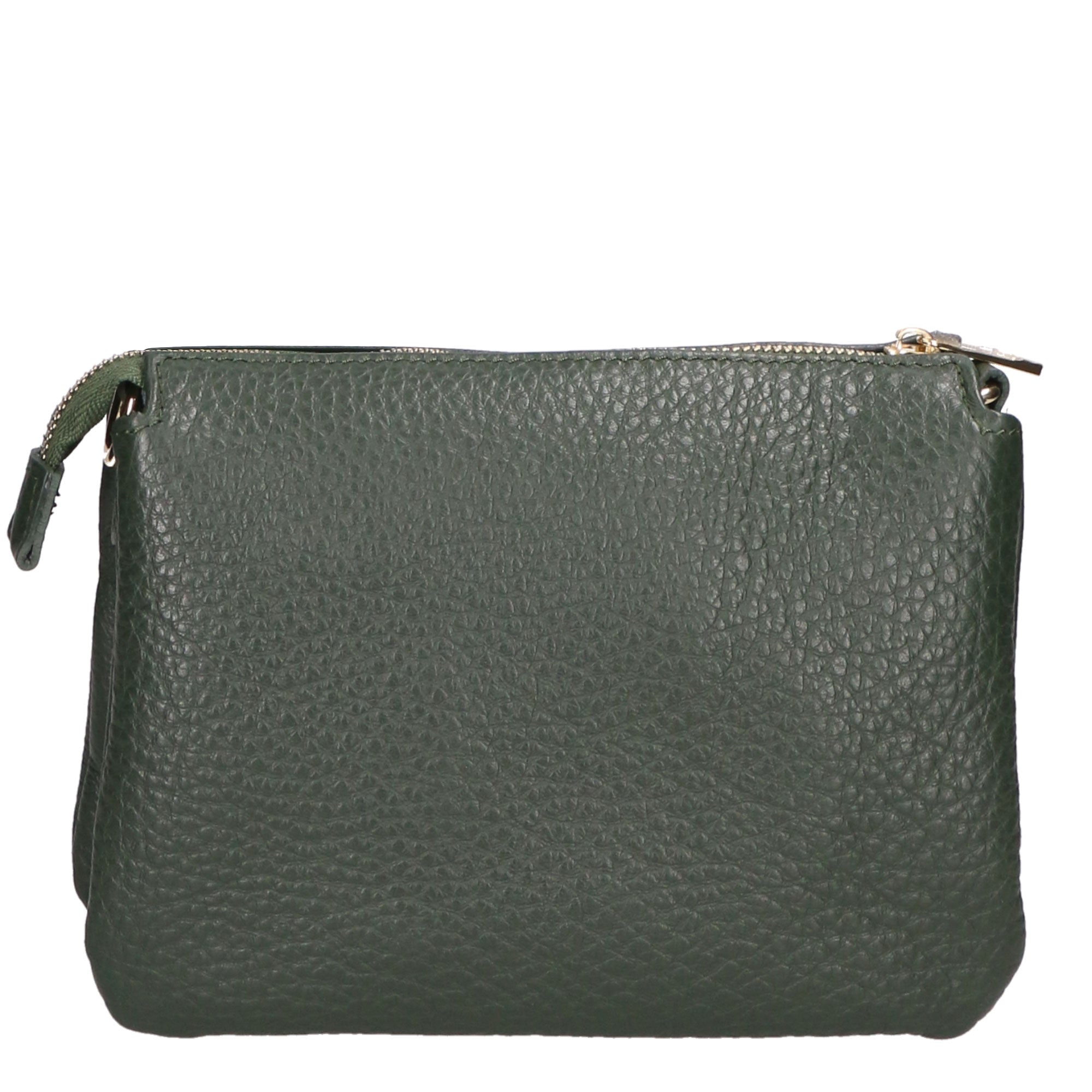 Borsa a tracolla da donna Vera pelle MYB-6054-FW-D14 VERDE SCURO DARK GREEN My Best Bag