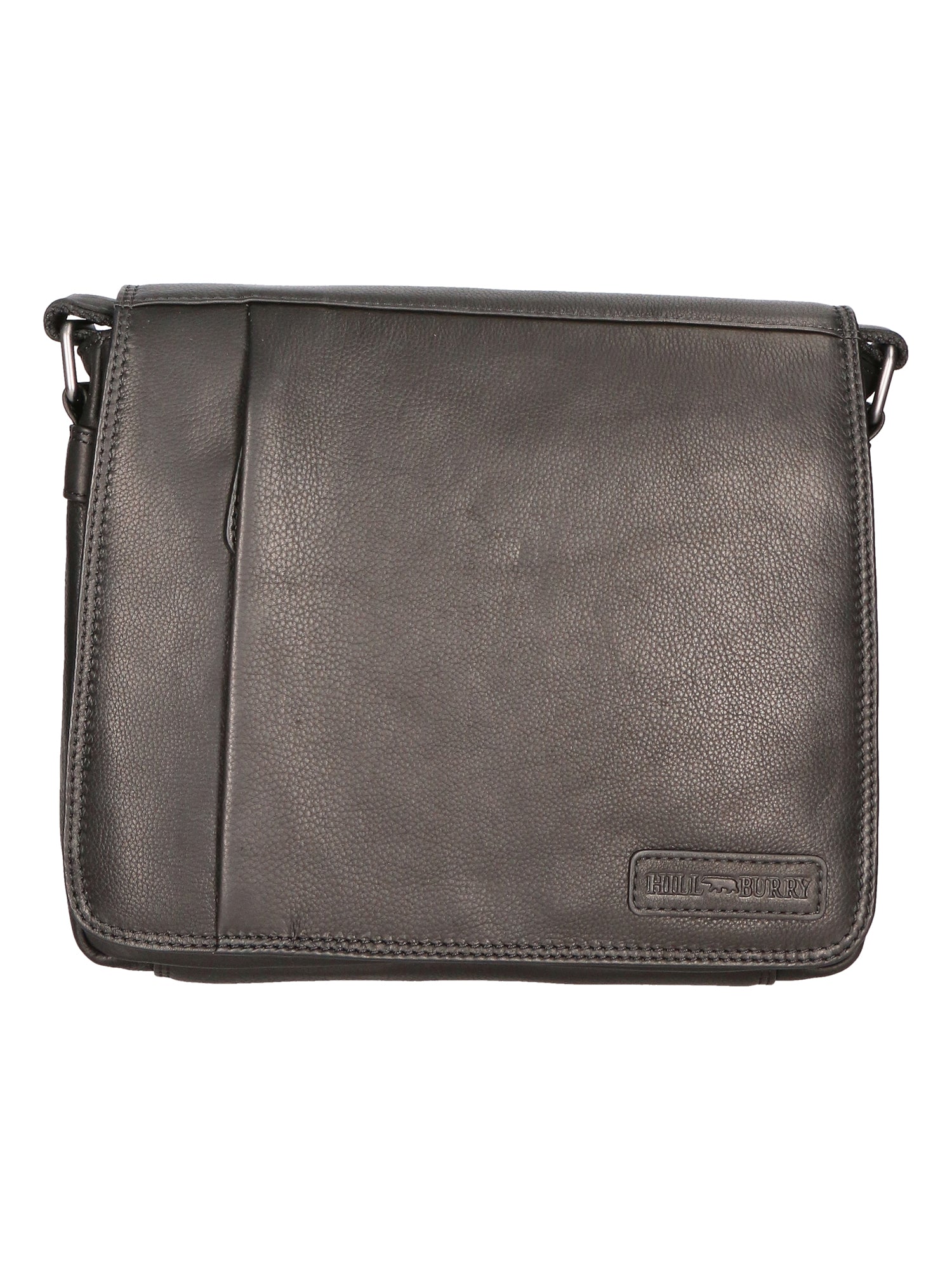 Borsa a tracolla da uomo Vera pelle RFID HILB-3075-NERO Hill Burry