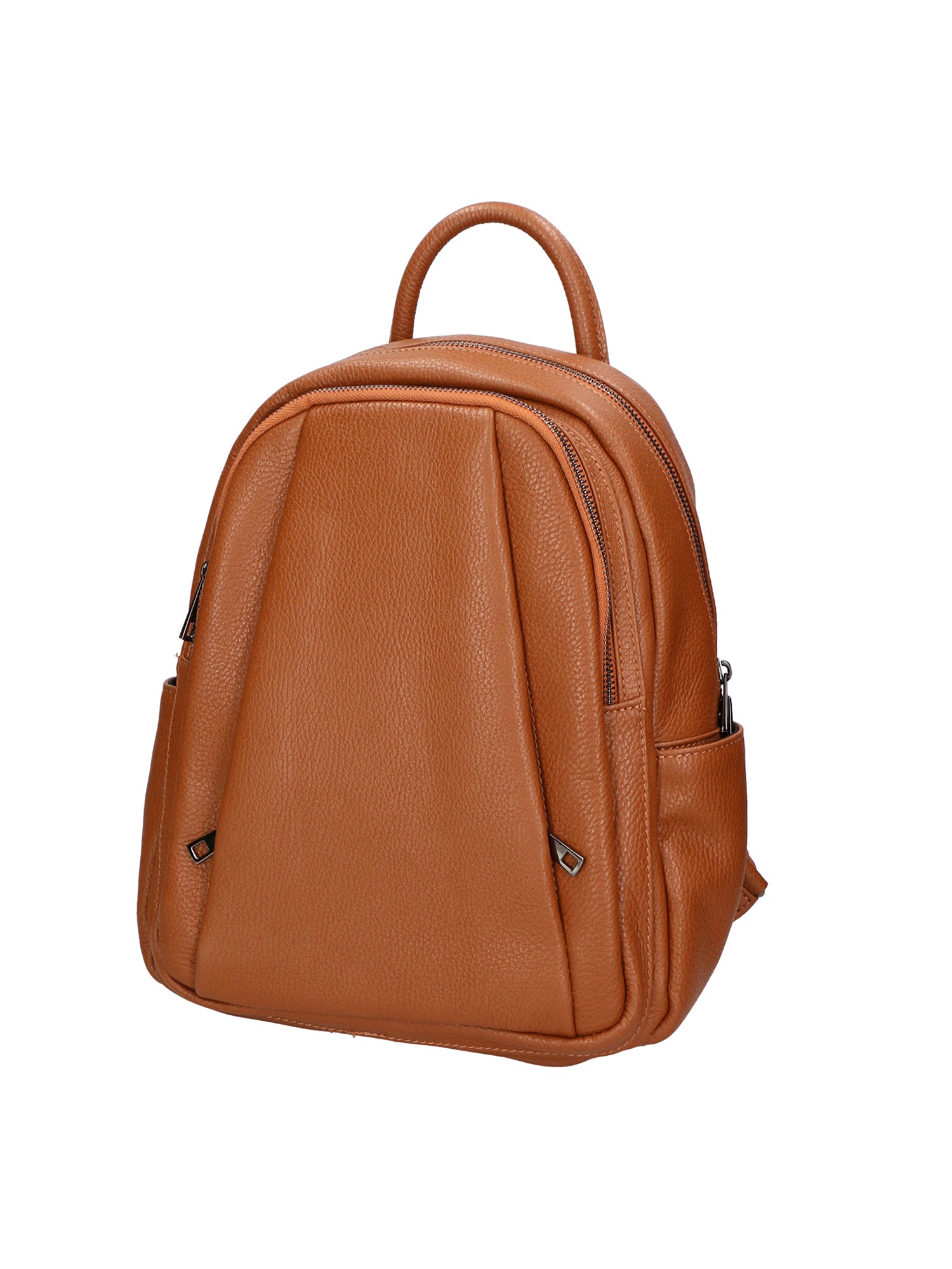 Vida Borsa in Vera Pelle Cuoio Scuro Chiara Ferretti