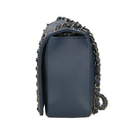 Bologna Borsa a spalla da donna Vera pelle 6590-BLU BLUE Gave Lux