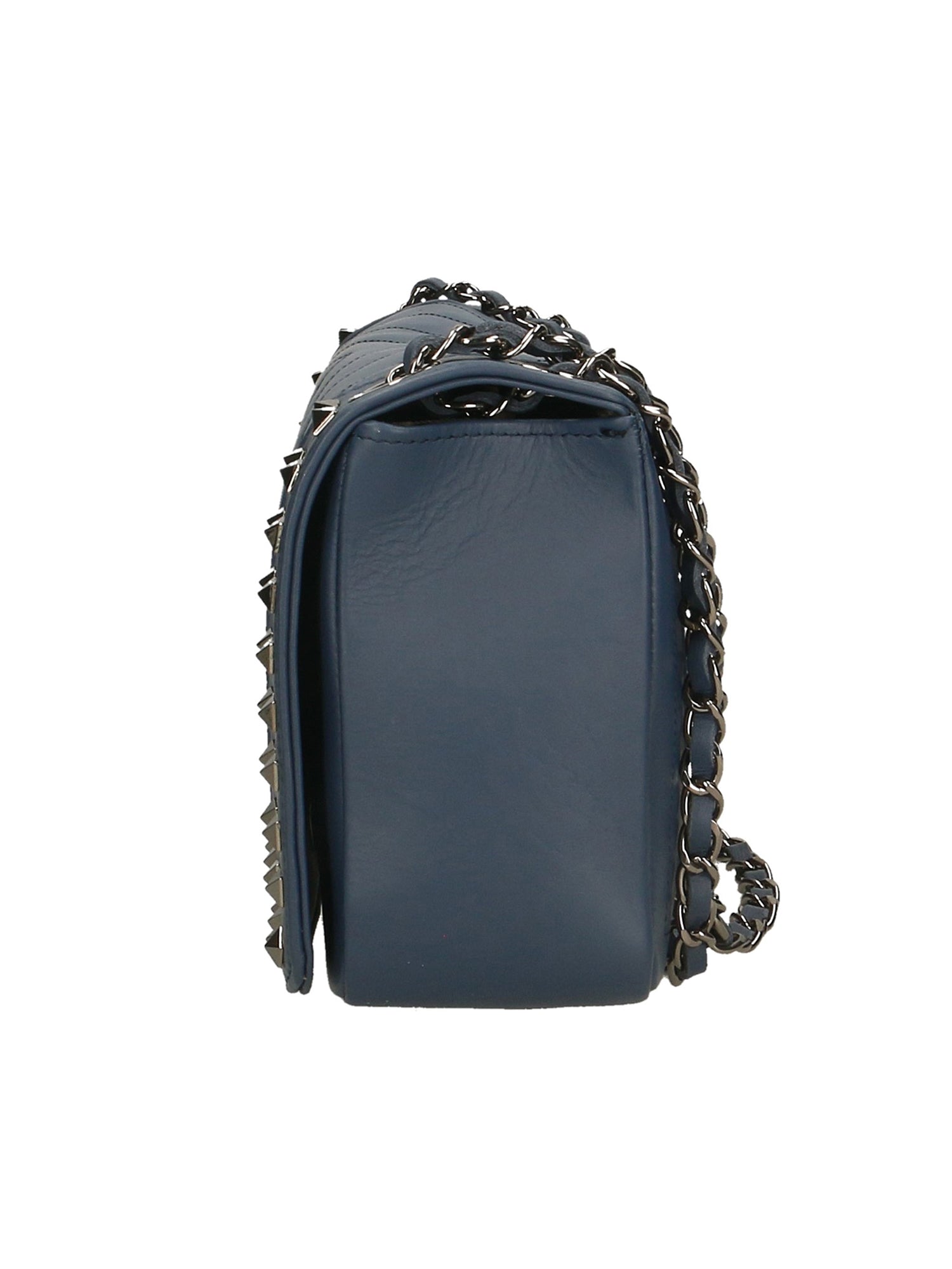 Bologna Borsa a spalla da donna Vera pelle 6590-BLU BLUE Gave Lux