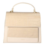 Borsa a mano da donna Made in Italy Vera pelle MYB-7034-SS-D37+C37 BEIGE My Best Bag