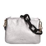 Borsa a tracolla da donna Vera pelle MYB-7024-SS-DL1 SILVER My Best Bag