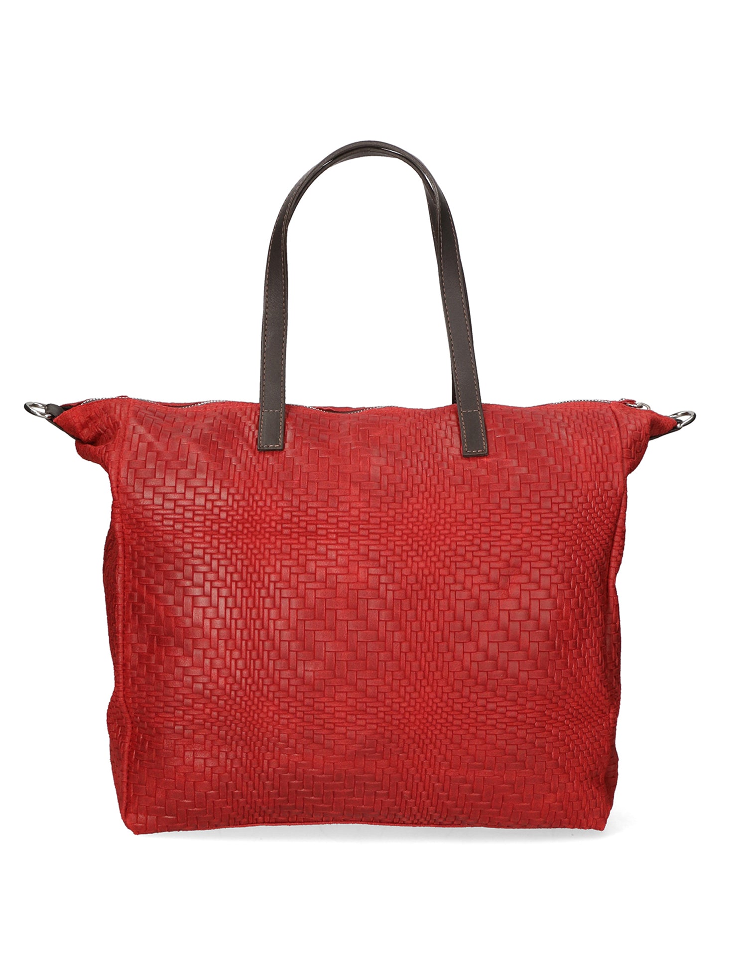 Emerenziana Borsa a spalla da donna Vera pelle 80058-ROSSO Gave Lux