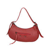 Loredana Borsa a spalla da donna Vera pelle 06548-ROSSO SCURO Gave Lux
