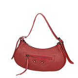 Loredana Borsa a spalla da donna Vera pelle 06548-ROSSO SCURO Gave Lux
