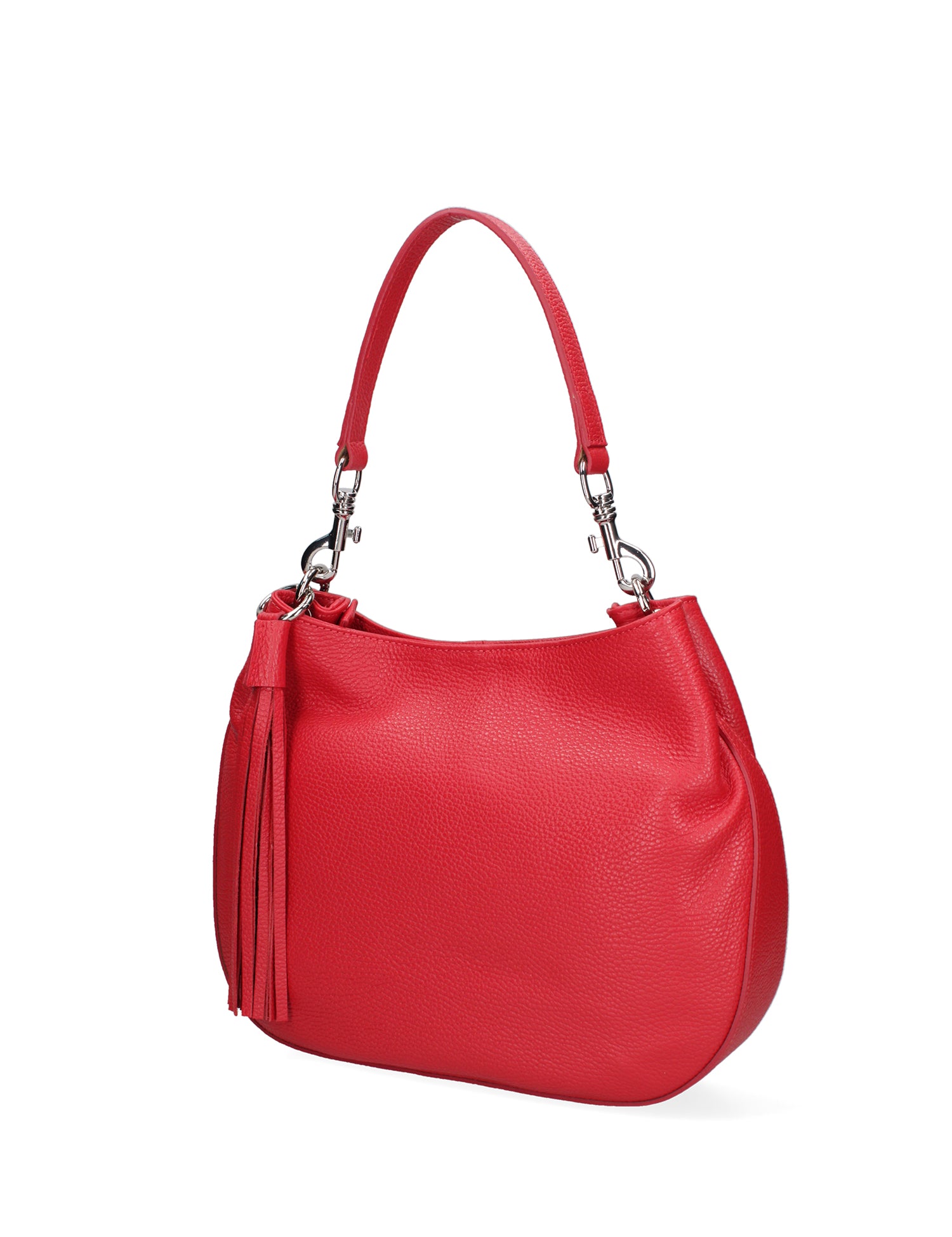 Borsa a spalla da donna Vera pelle 07316-D58 ROSSO FUOCO Roberta Rossi