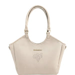 Borsa a Spalla in Pvc Beige