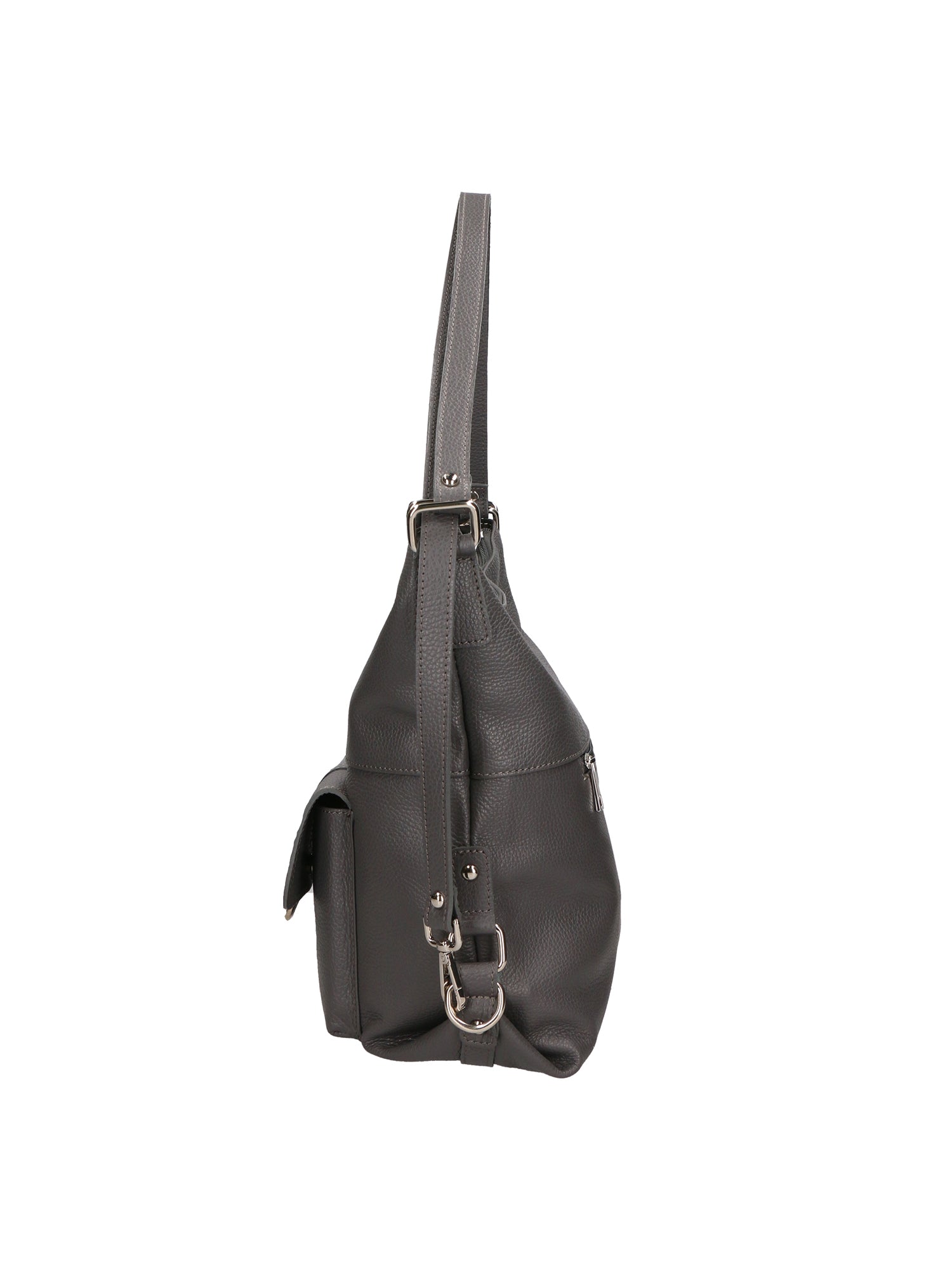 Kesha Borsa a spalla da donna Vera pelle 3301-GRIGIO SCURO Gave Lux