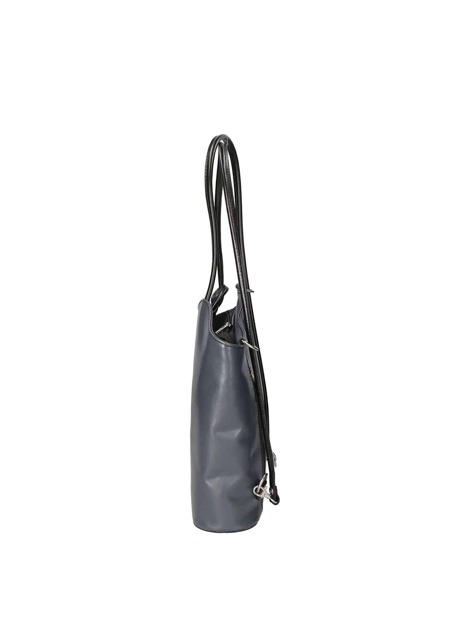 Fabiola Borsa a spalla da donna 100% pelle 9039-GRIGIO NERO Gave Lux