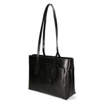 Flora Borsa a spalla da donna Vera pelle 9118-NERO BLACK Gave Lux