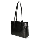 Flora Borsa a spalla da donna Vera pelle 9118-NERO BLACK Gave Lux