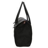 Borsa a mano da donna Vera pelle e cotone MYB-7038-SS-NERO My Best Bag