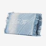 Borsa a Mano in Poliestere Blu Jeans