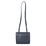 Borsa a tracolla da donna 100% pelle MYB-8003-FW-PL26 BLU NOTTE My Best Bag