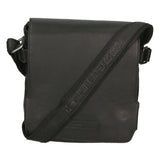 Borsa a tracolla da uomo 100% vera pelle HILB-3200-NERO Hill Burry
