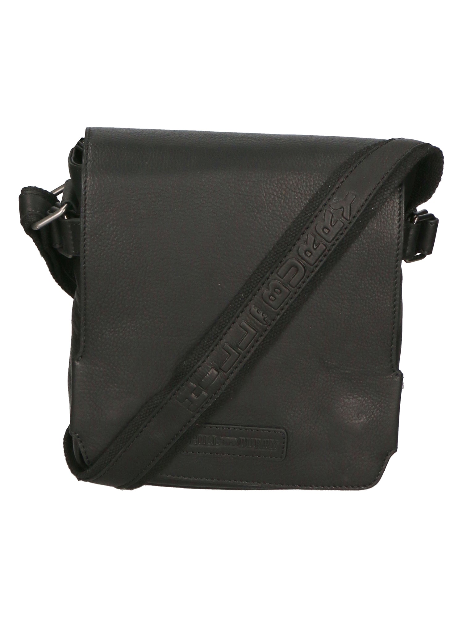 Borsa a tracolla da uomo 100% vera pelle HILB-3200-NERO Hill Burry