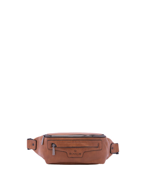 Marsupio da uomo in poliestere Casual BC1410-MARRONE CHIARO