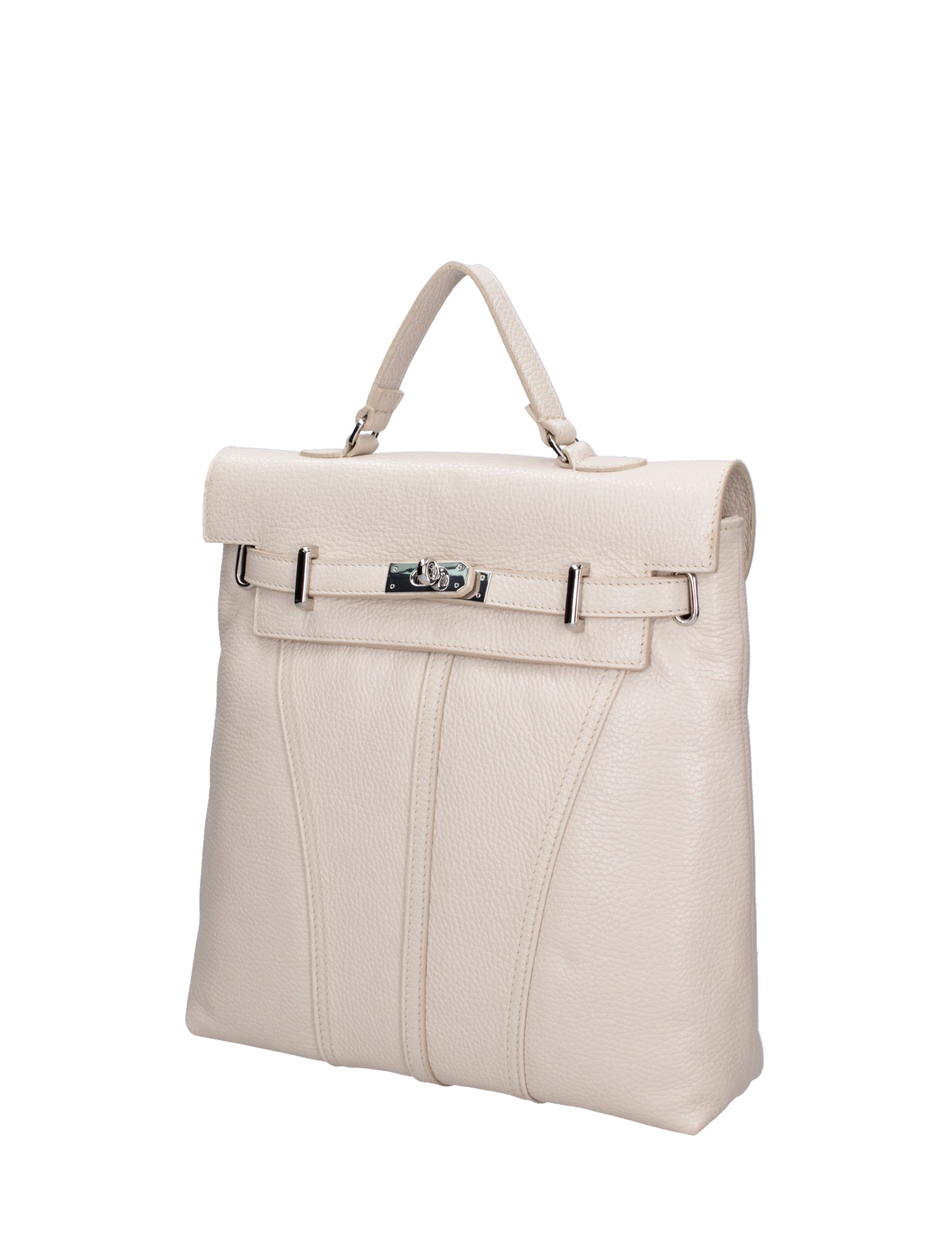 Borsa a mano da donna Vera pelle 07248-D37 LATTE Roberta Rossi