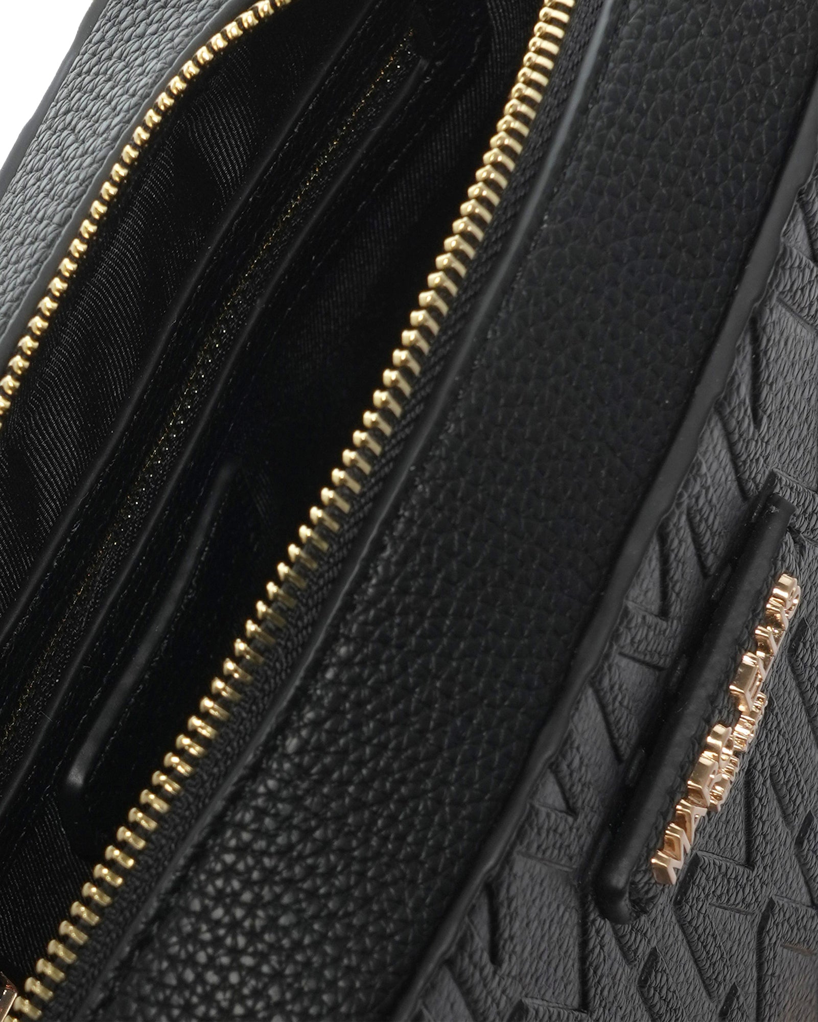 Borsa a tracolla da donna 100% poliuretano FANNIE-NY-BLACK-GOLD Marc Ellis