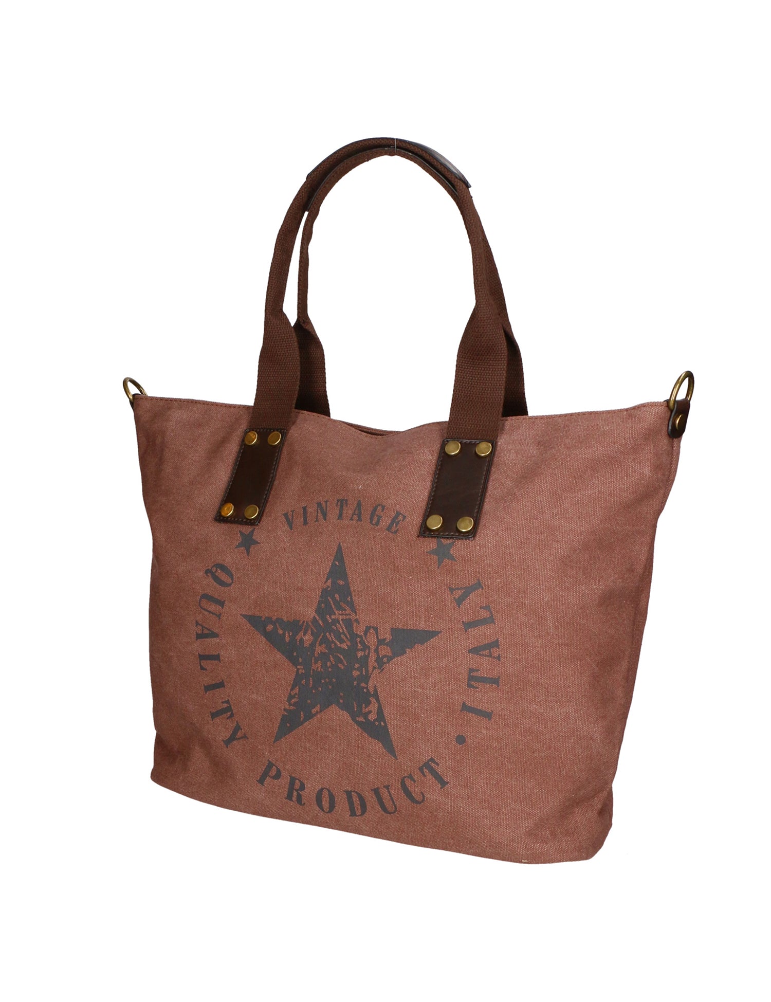 Sabrina Borsa a mano da donna 100% poliestere 8152-COFFEE Gave Lux