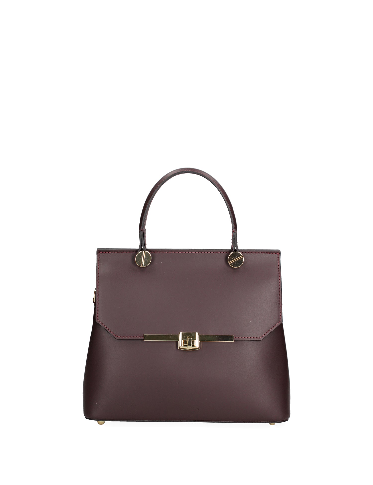 Borsa a mano da donna 100% vera pelle 7708-L133 BORDO' Viola Castellani